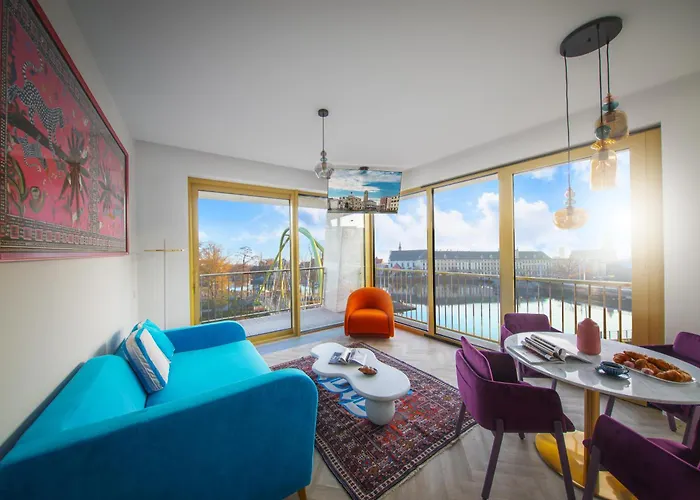 Boulevard Drobnera - Premium Z Widokiem Na Odre Apartamento