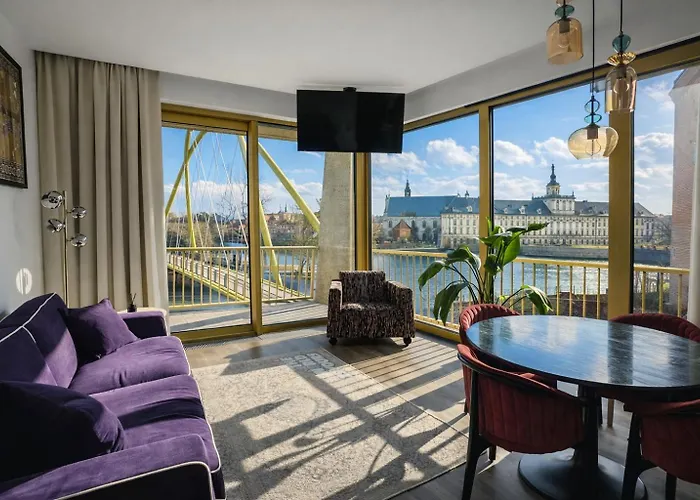 Boulevard Drobnera - Premium Z Widokiem Na Odre Apartamento Breslavia